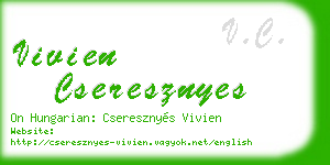 vivien cseresznyes business card