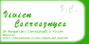 vivien cseresznyes business card